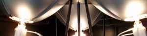 Halogene lamp array for perfect matching the IR spectrum in two lamp systems